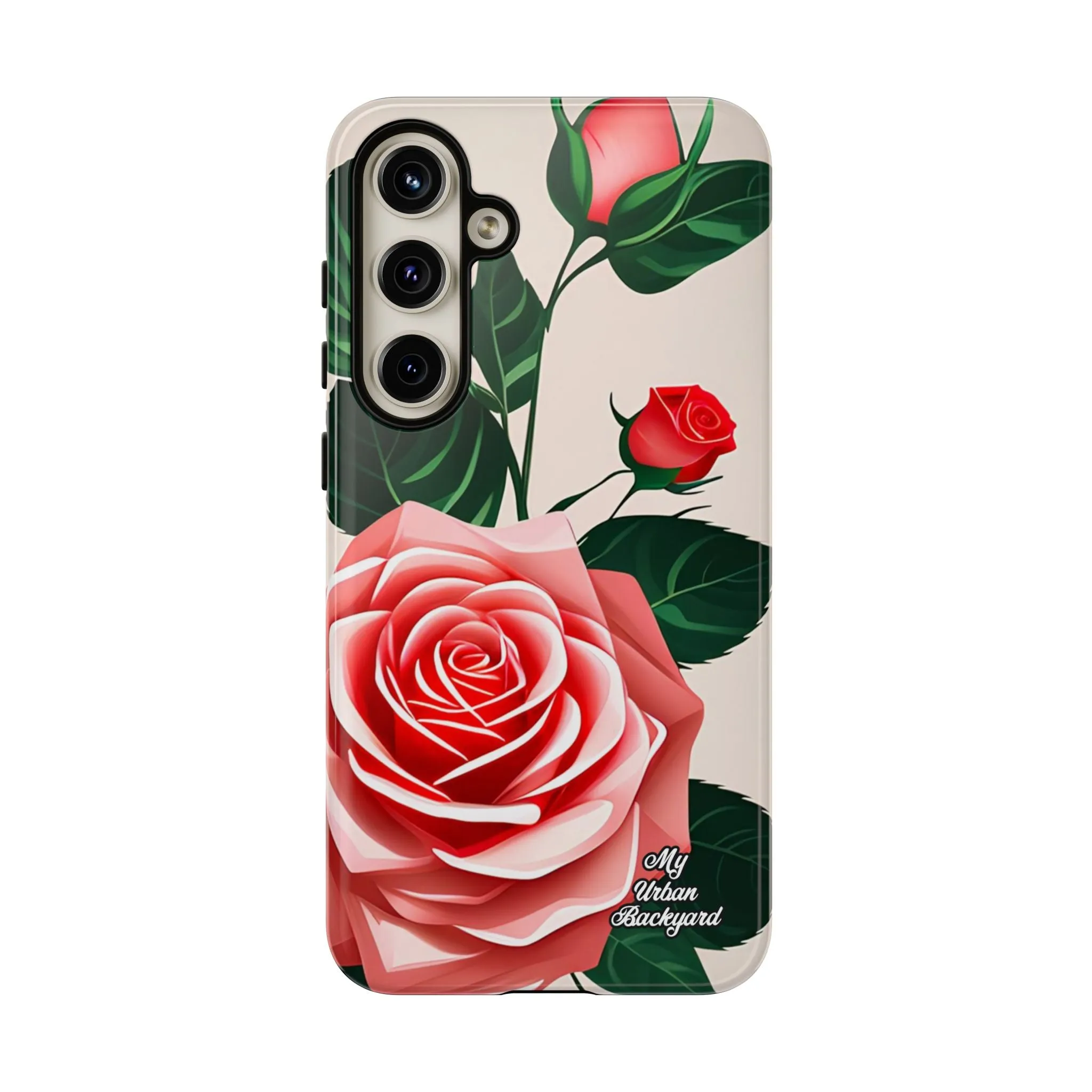 Pink Rose Flowers, Cell Phone Case - Apple, Samsung or Google Pixel