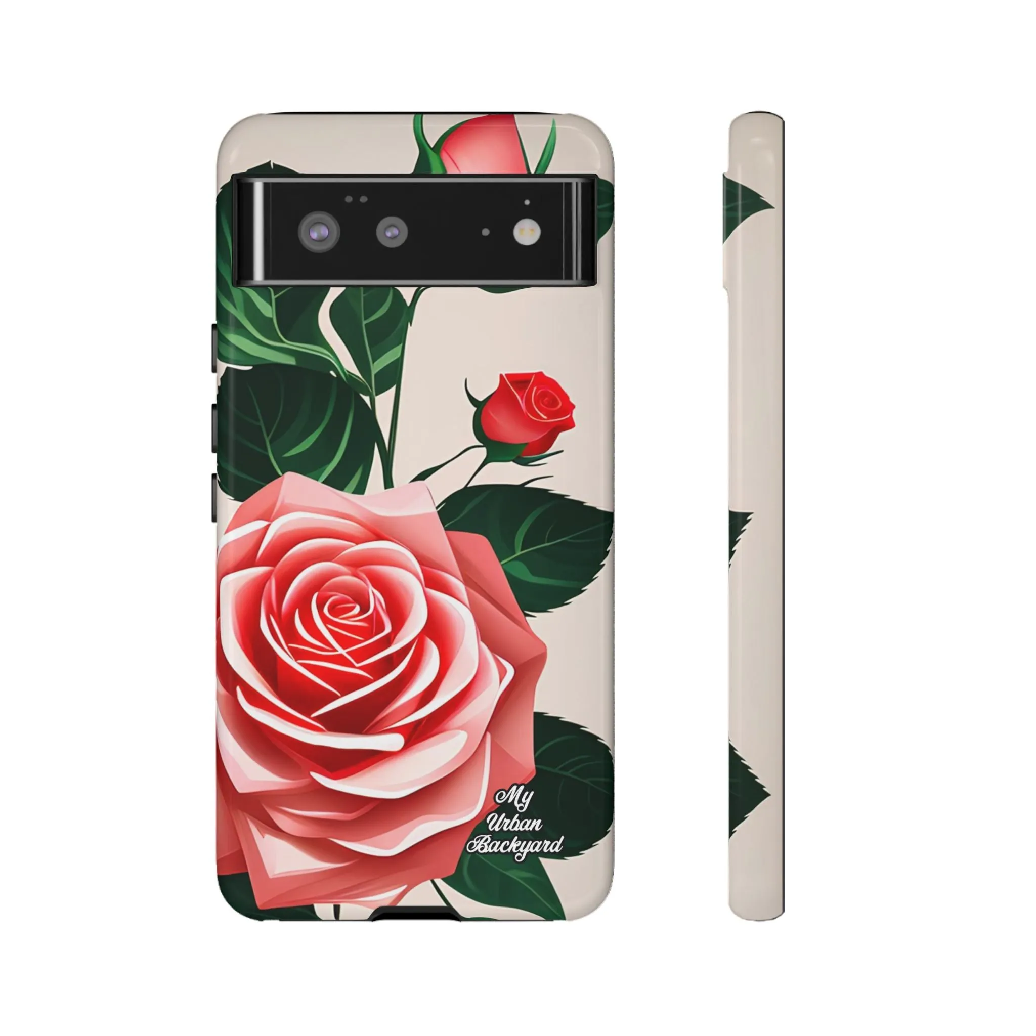 Pink Rose Flowers, Cell Phone Case - Apple, Samsung or Google Pixel