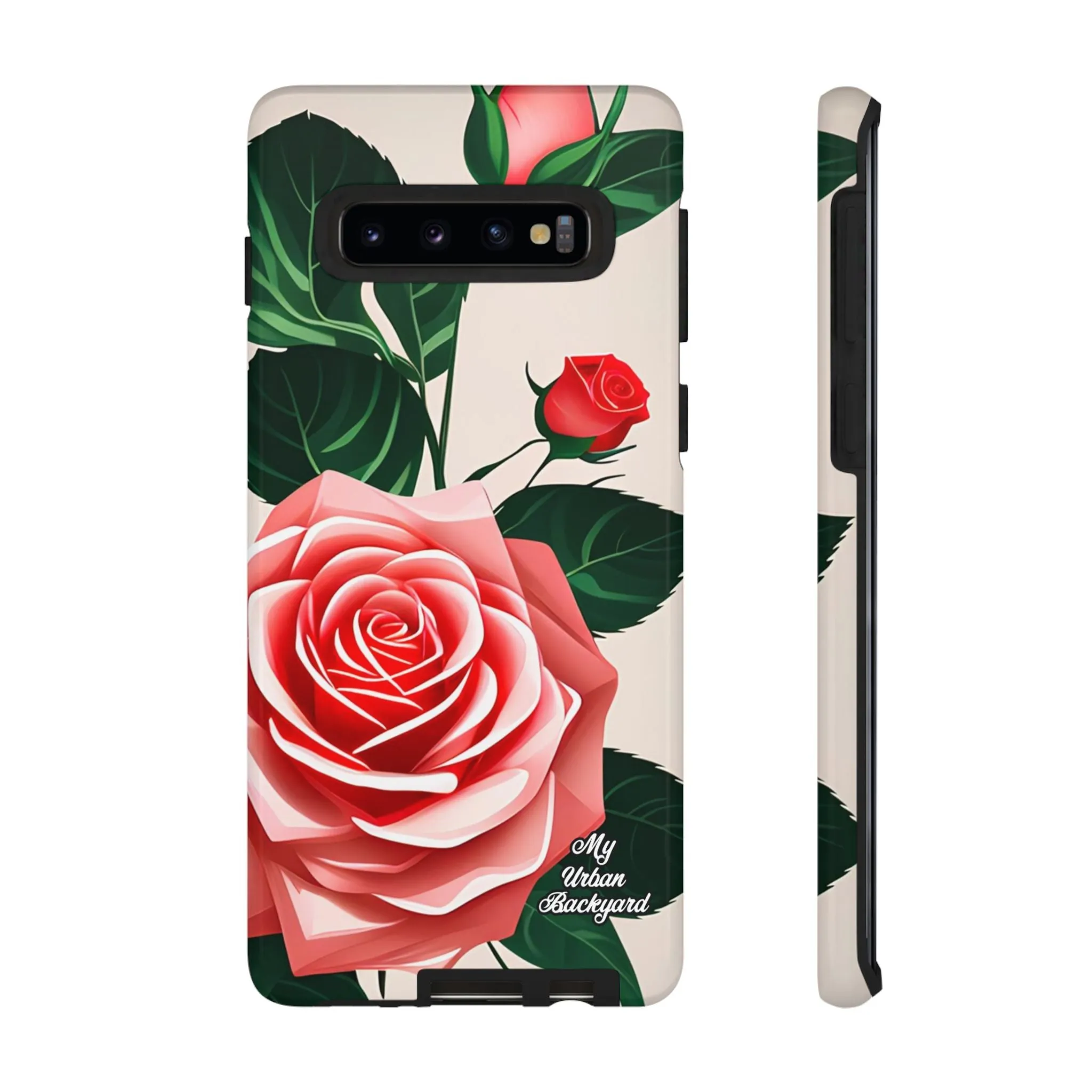 Pink Rose Flowers, Cell Phone Case - Apple, Samsung or Google Pixel