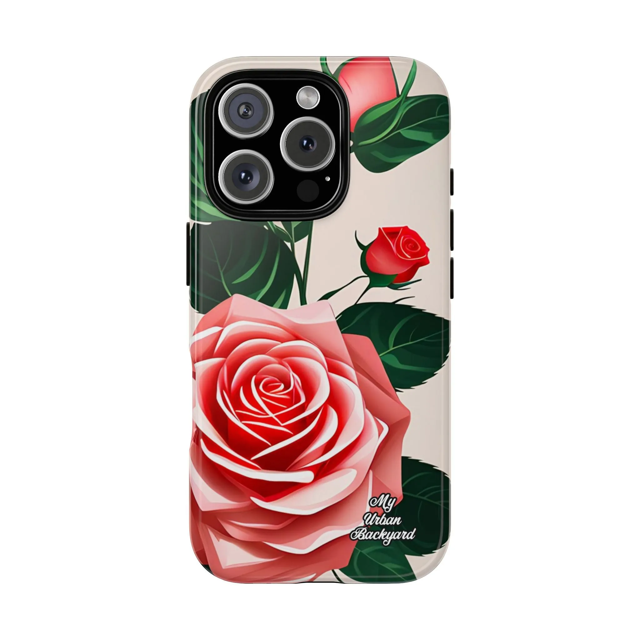 Pink Rose Flowers, Cell Phone Case - Apple, Samsung or Google Pixel