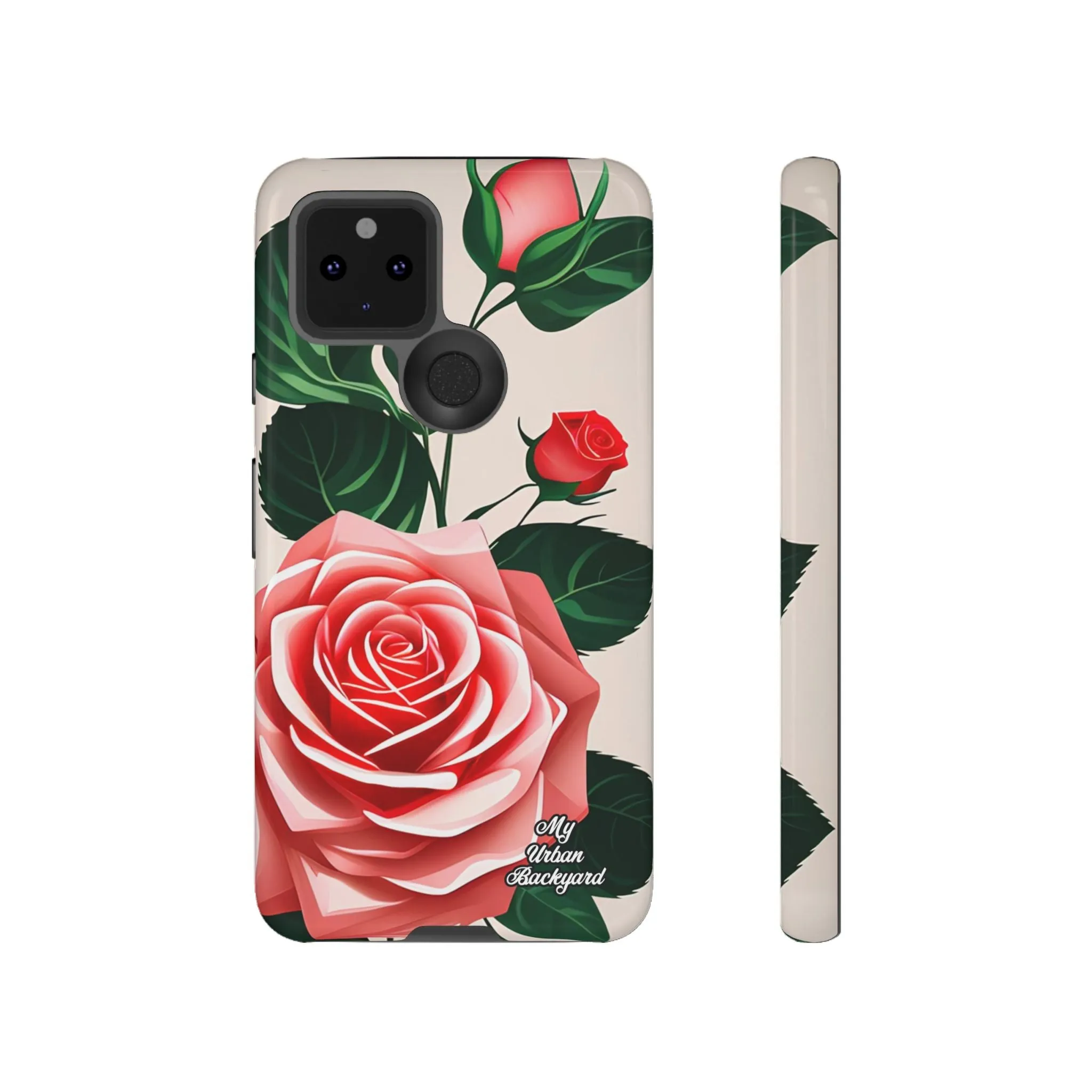 Pink Rose Flowers, Cell Phone Case - Apple, Samsung or Google Pixel