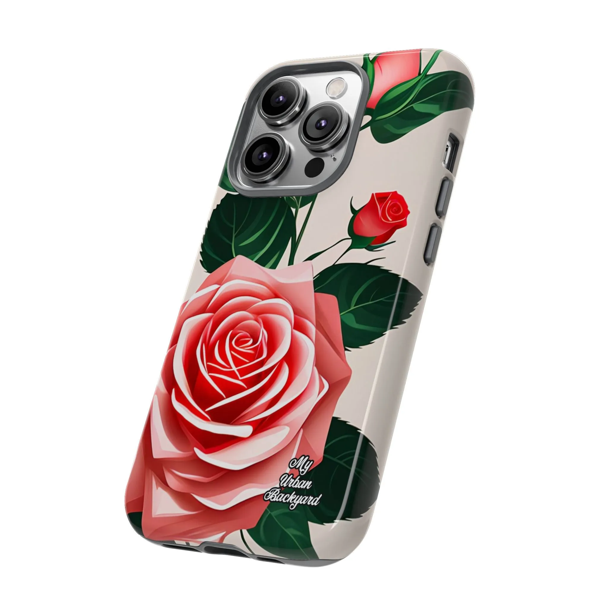 Pink Rose Flowers, Cell Phone Case - Apple, Samsung or Google Pixel