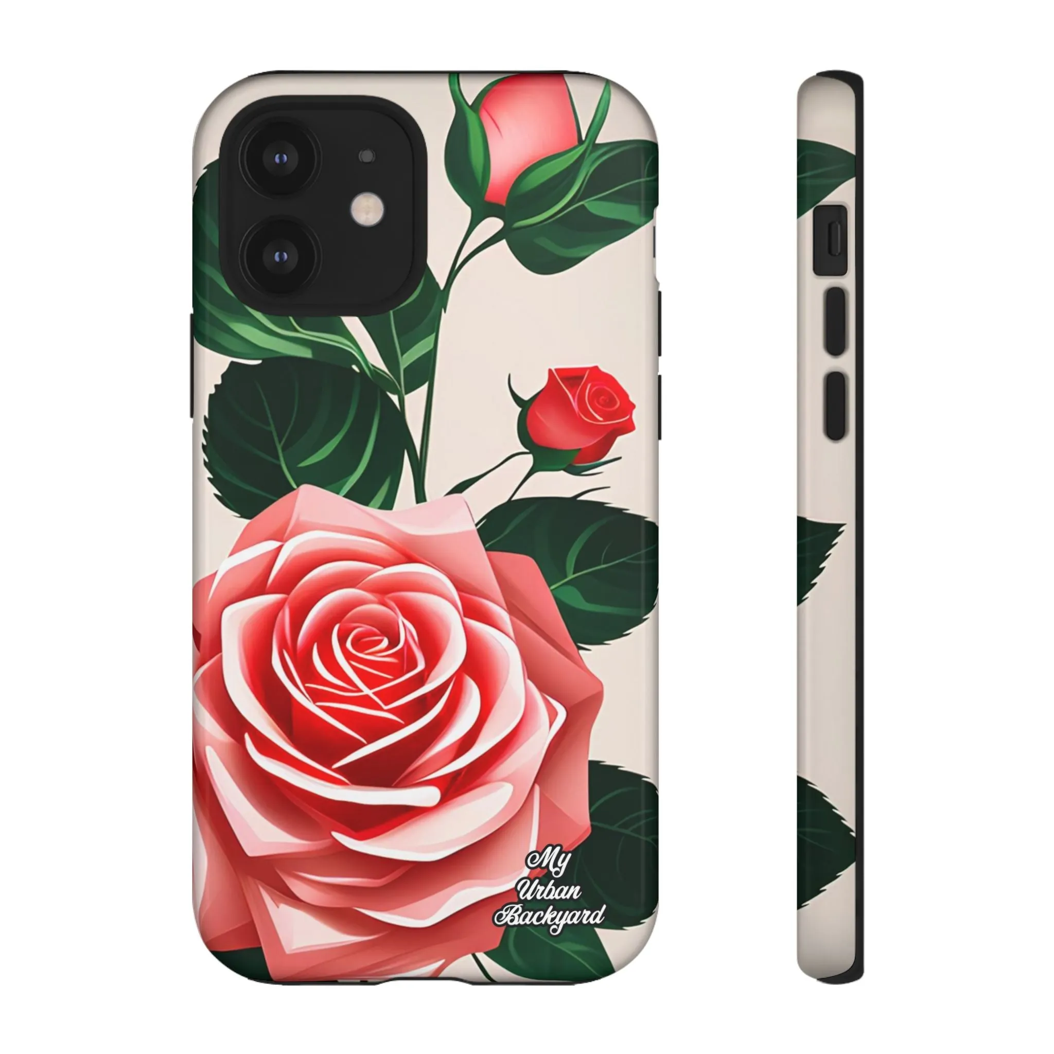 Pink Rose Flowers, Cell Phone Case - Apple, Samsung or Google Pixel