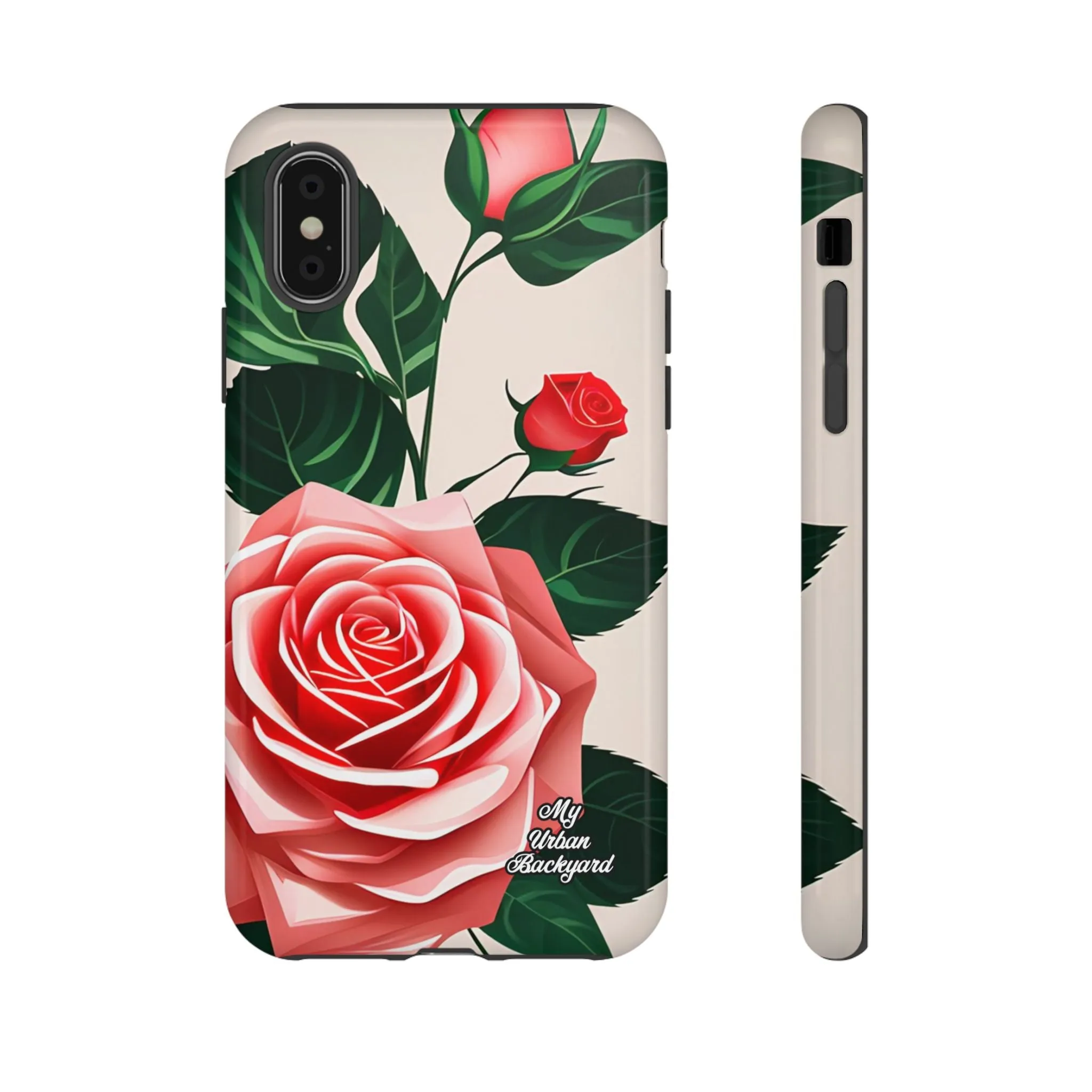 Pink Rose Flowers, Cell Phone Case - Apple, Samsung or Google Pixel