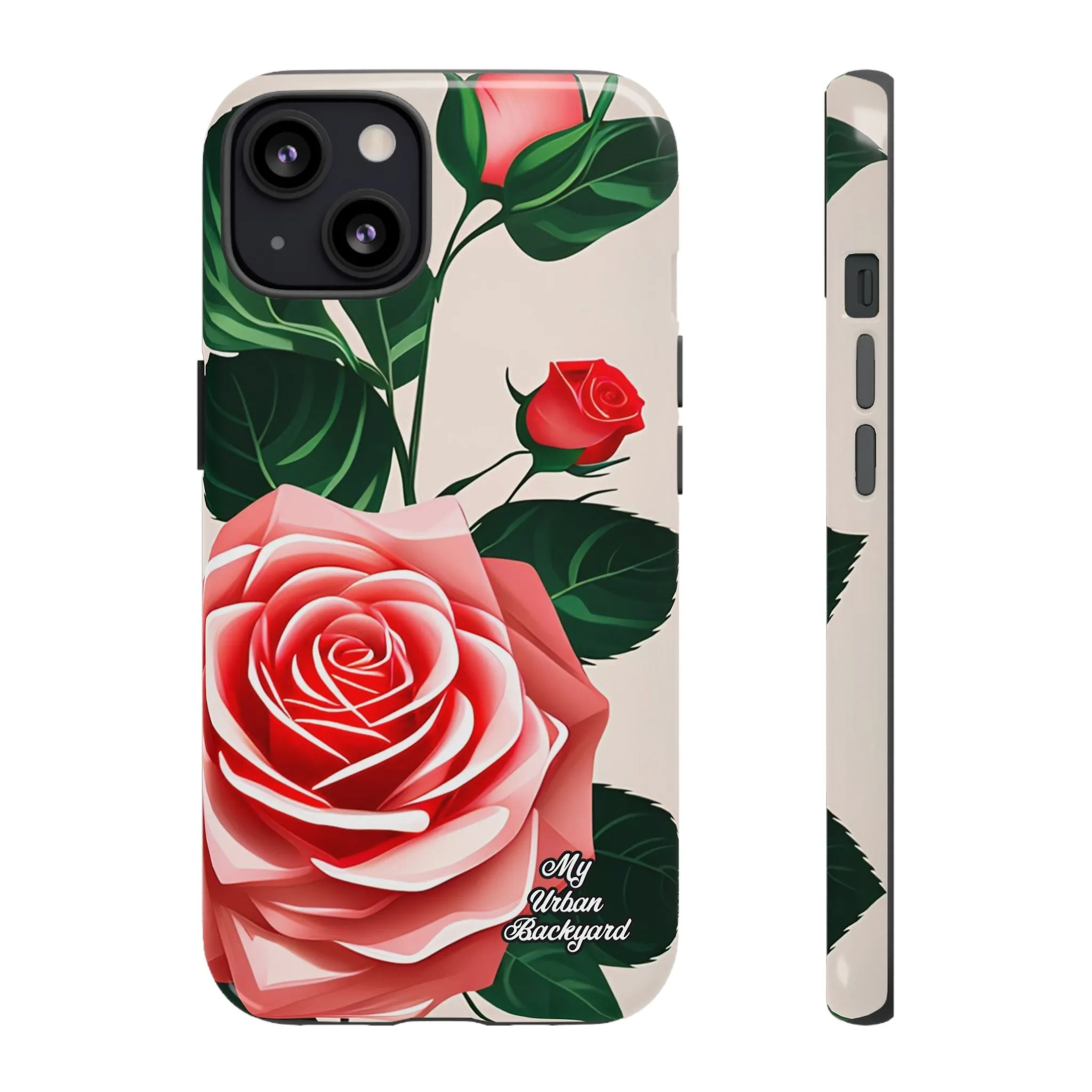 Pink Rose Flowers, Cell Phone Case - Apple, Samsung or Google Pixel