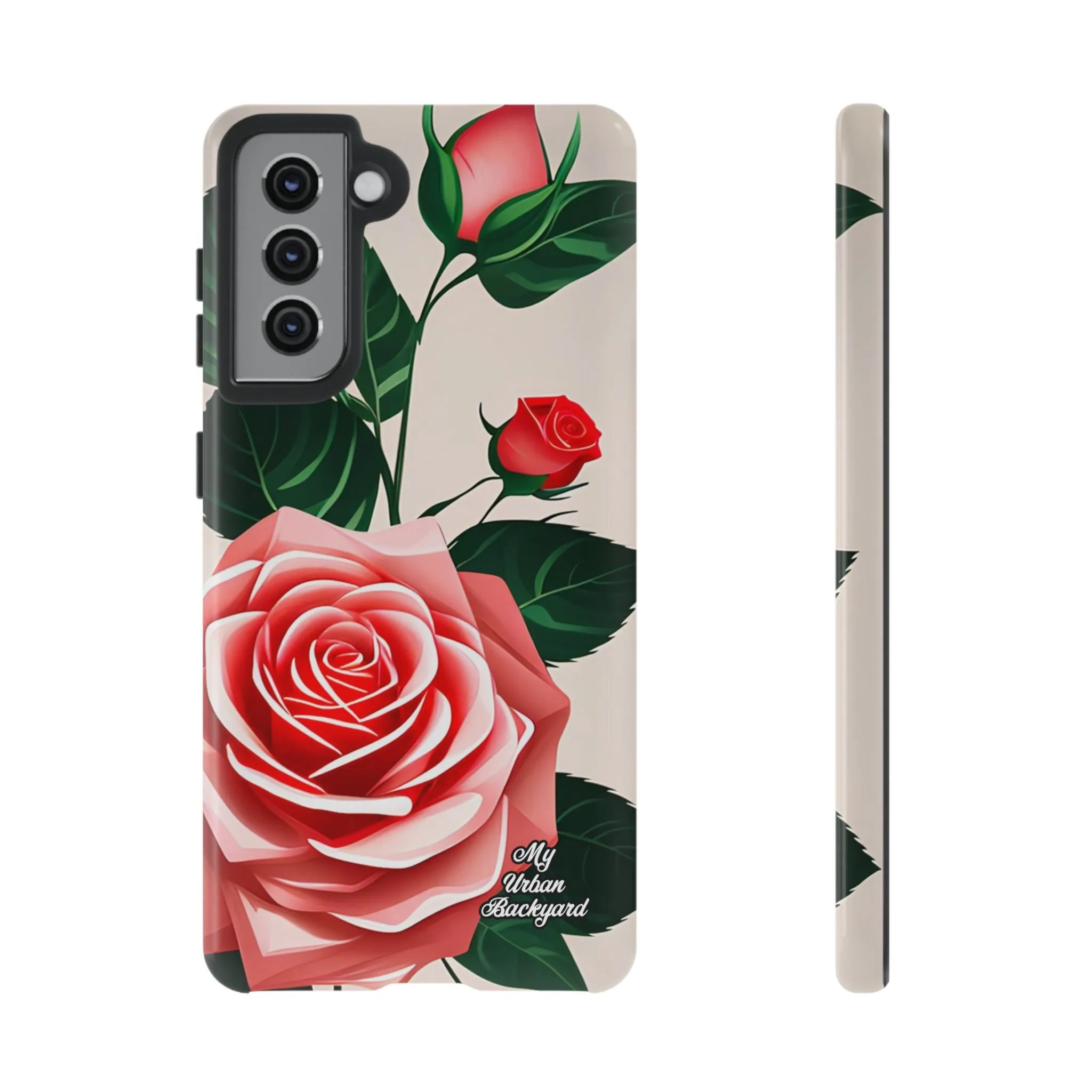 Pink Rose Flowers, Cell Phone Case - Apple, Samsung or Google Pixel