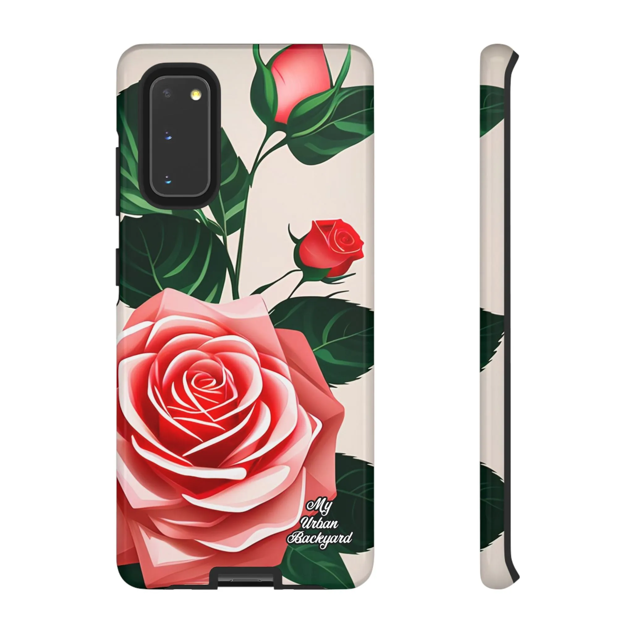 Pink Rose Flowers, Cell Phone Case - Apple, Samsung or Google Pixel