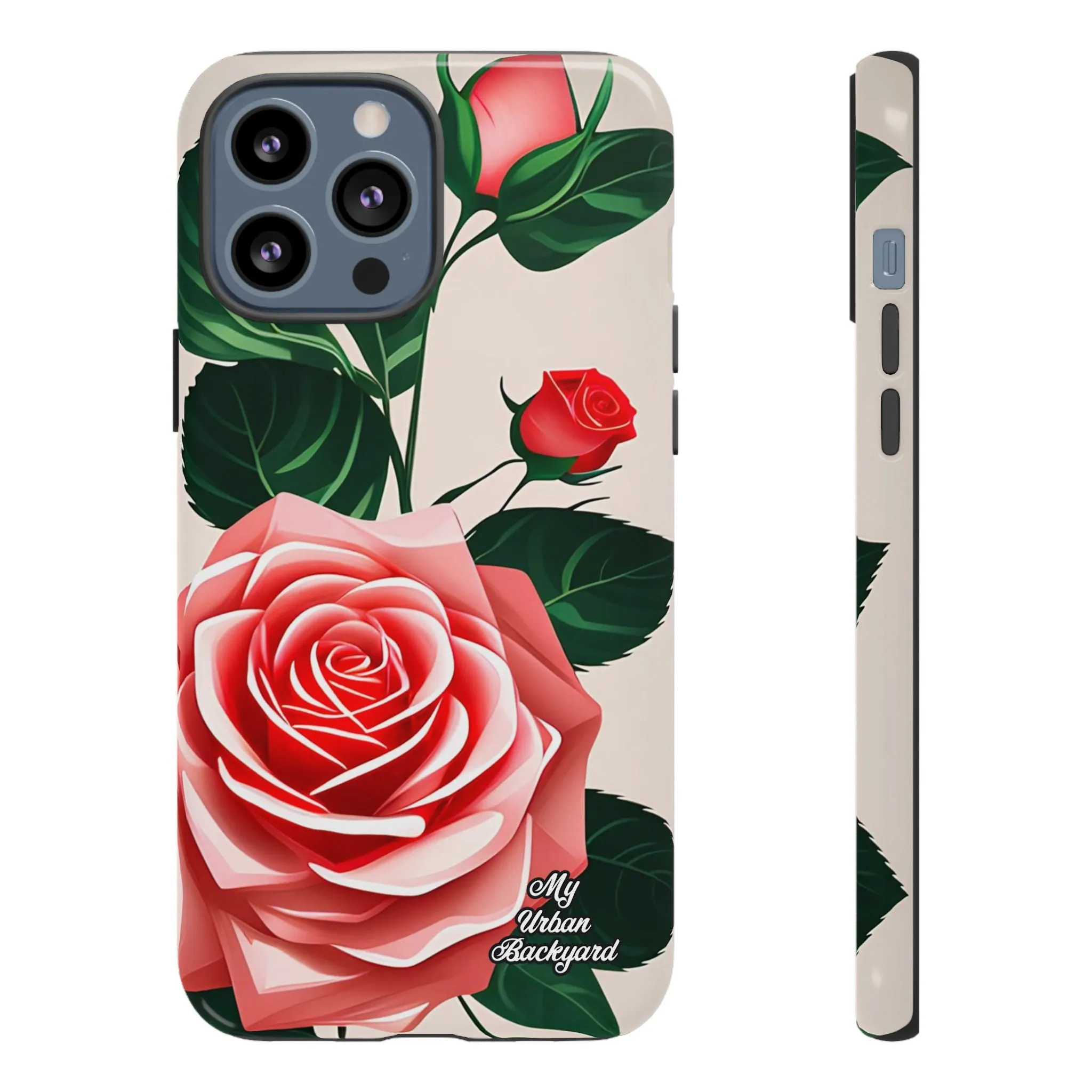 Pink Rose Flowers, Cell Phone Case - Apple, Samsung or Google Pixel