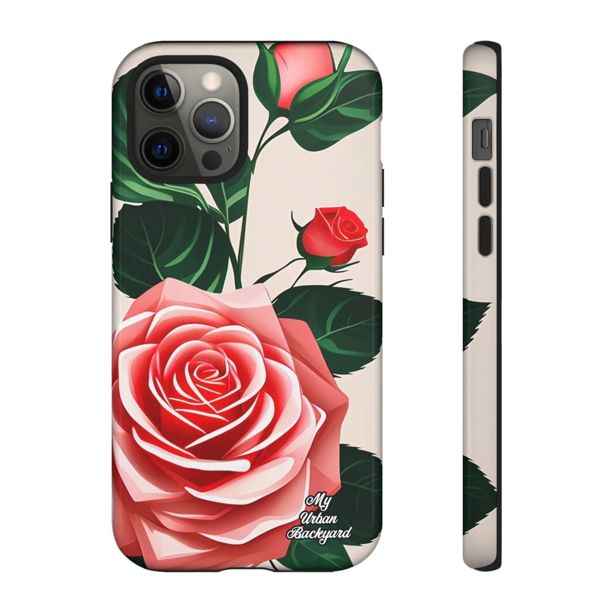 Pink Rose Flowers, Cell Phone Case - Apple, Samsung or Google Pixel