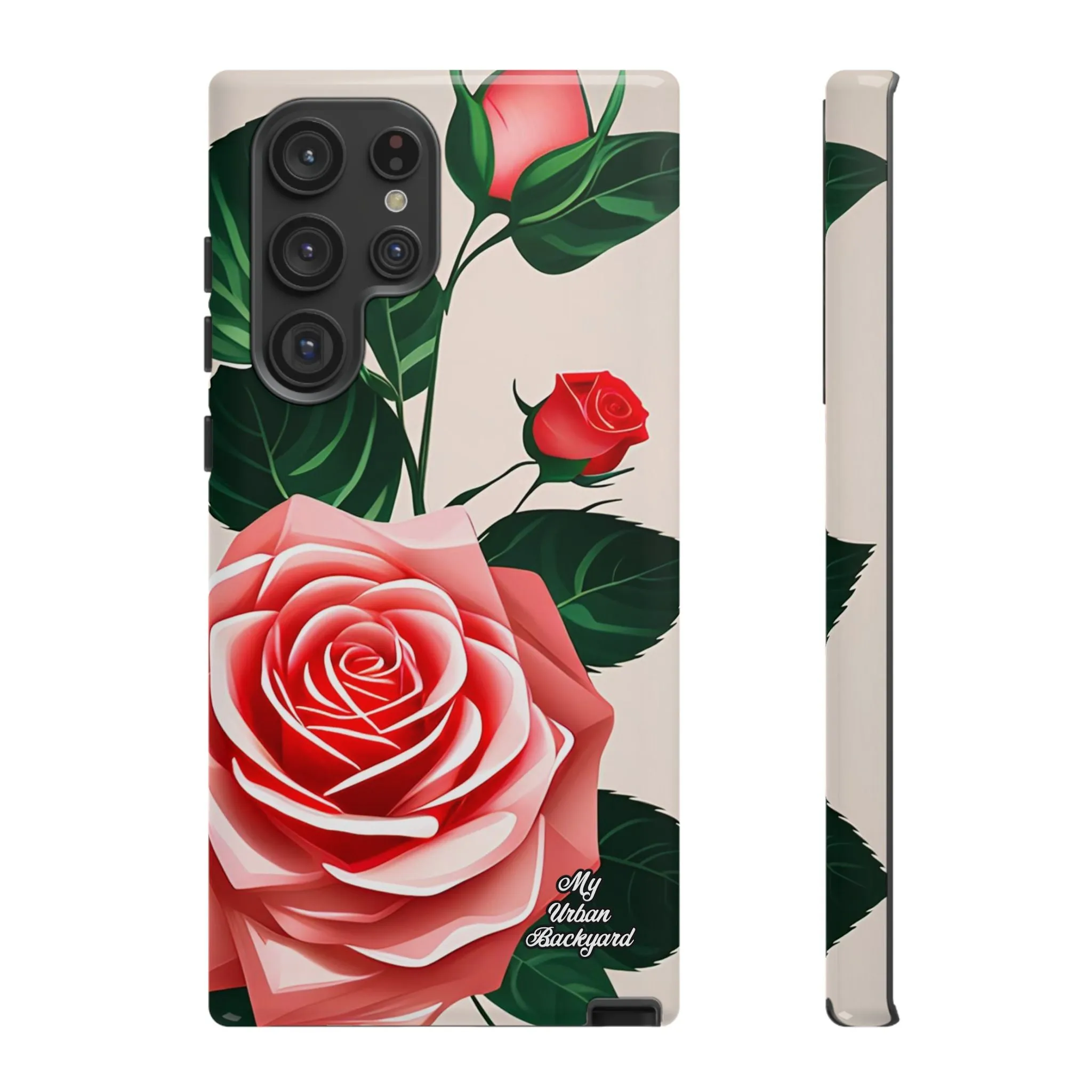 Pink Rose Flowers, Cell Phone Case - Apple, Samsung or Google Pixel