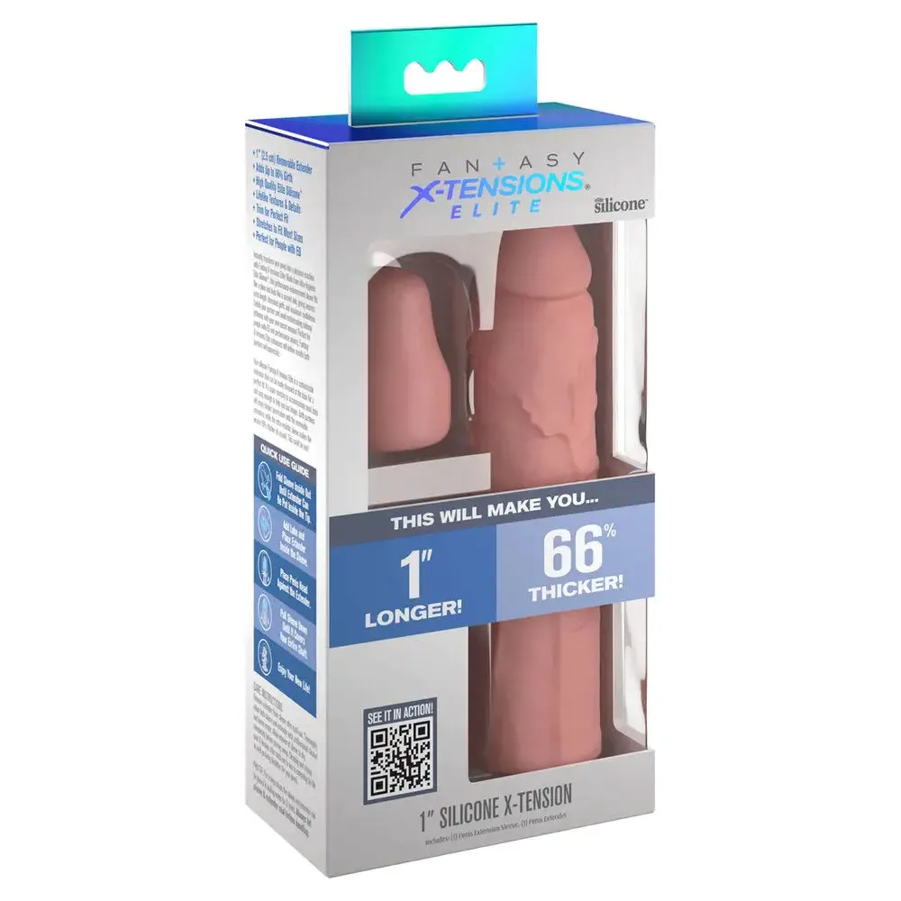 Pipedream 7-inch Silicone Flesh Pink Penis Extender