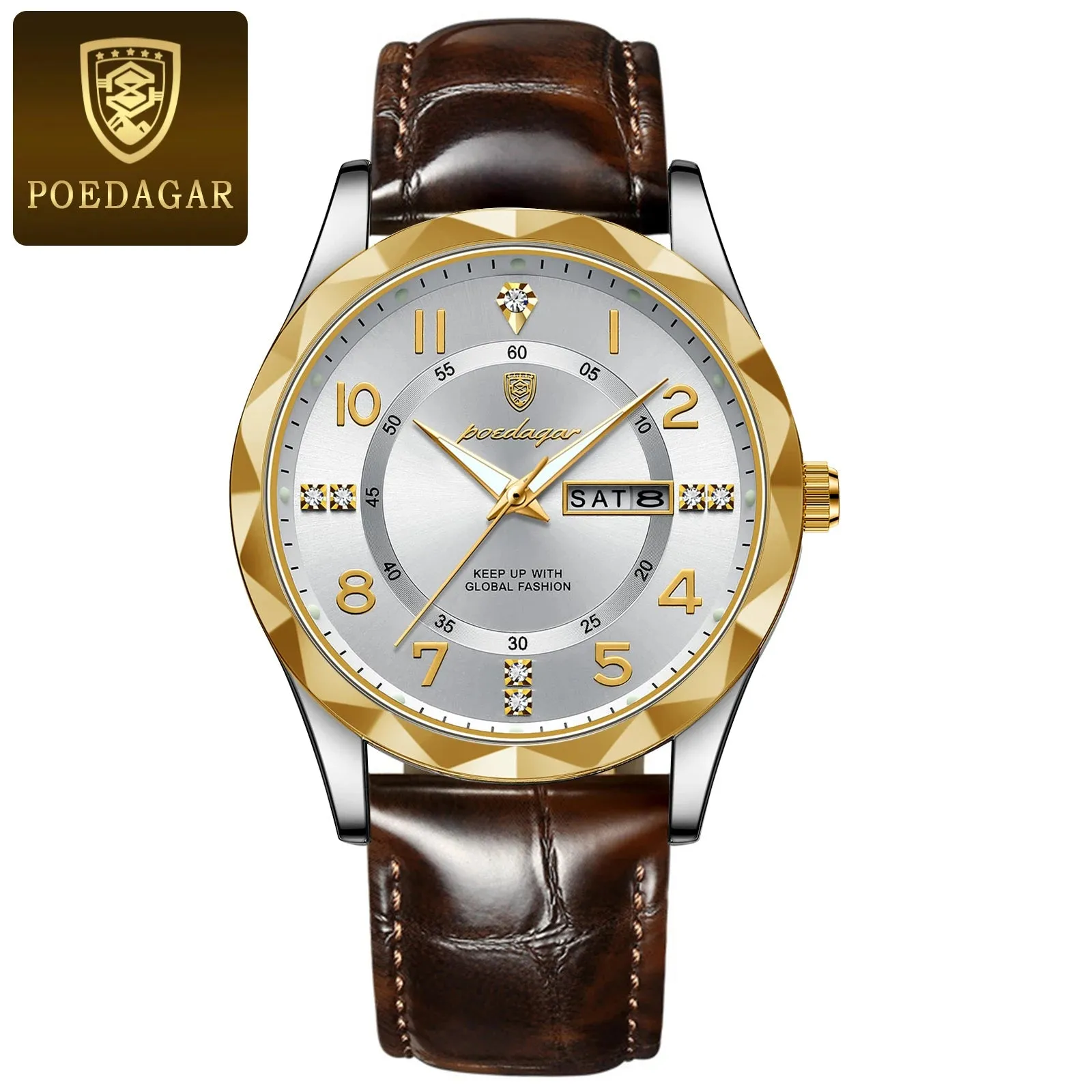 POEDAGAR Luxury Men's Sport Quartz Watch – Waterproof & Luminous