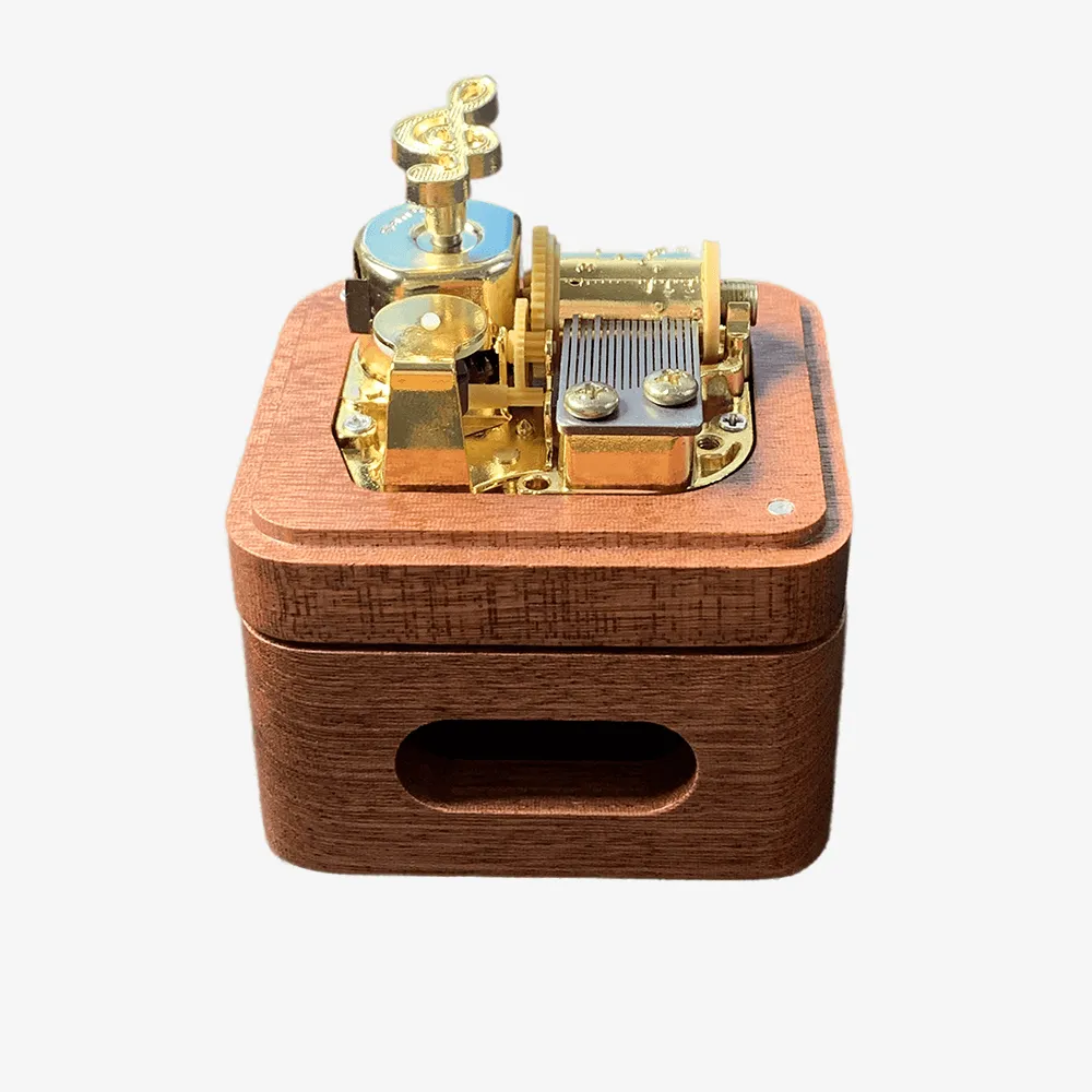 Premium Wooden Music Box with Resonance Box (30  Popular Tunes Collection)