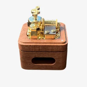 Premium Wooden Music Box with Resonance Box (30  Popular Tunes Collection)