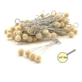 Premium Wool Daubers Success 1/2" round ball 5" length / 100 pcs.