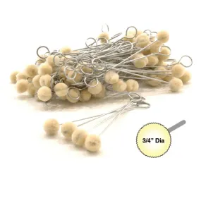 Premium Wool Daubers Success 3/4" round ball 5" length / 100 pcs.