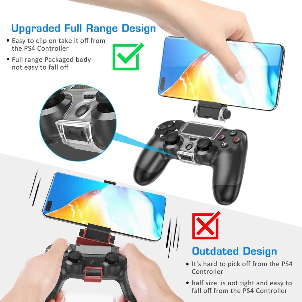 PS4 Controller Phone Mount Clip for Rmote Play