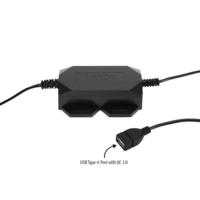 Quick Charge Hardwire Vehicle Power Adapter with In-Line Fuse