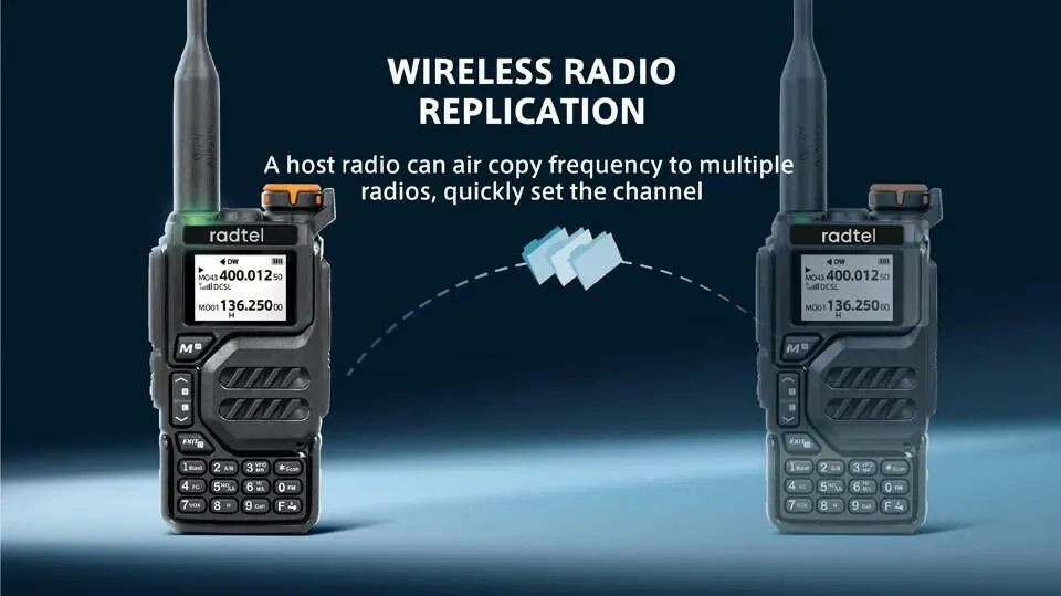 Radtel RT-590 Air Band Walkie Talkie Amateur Ham Two Way Radio Station UHF VHF 200CH Full Band HT with NOAA Channel AM Satcom