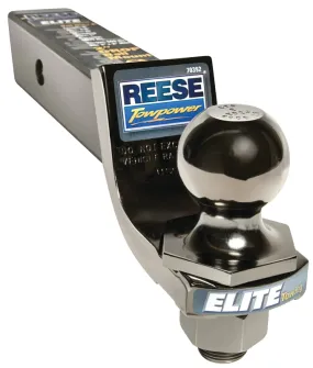 Reese Towpower 7039200 Ball Mount, 2 in Dia Hitch Ball, Steel, Black Nickel :EA: QUANTITY: 1