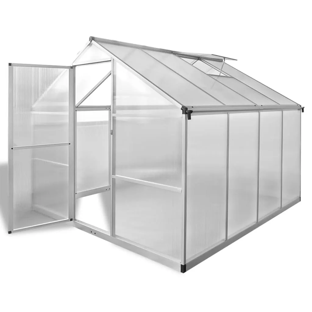 Reinforced Aluminium Greenhouse with Base Frame 49.5ft