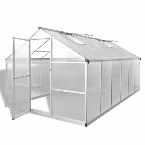 Reinforced Aluminium Greenhouse with Base Frame 49.5ft