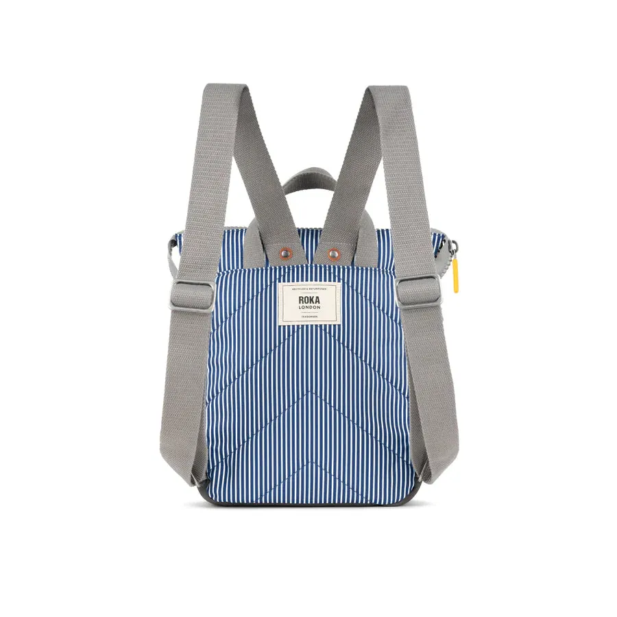 ROKA Bantry B Recycled Canvas Backpack – Hickory Stripe