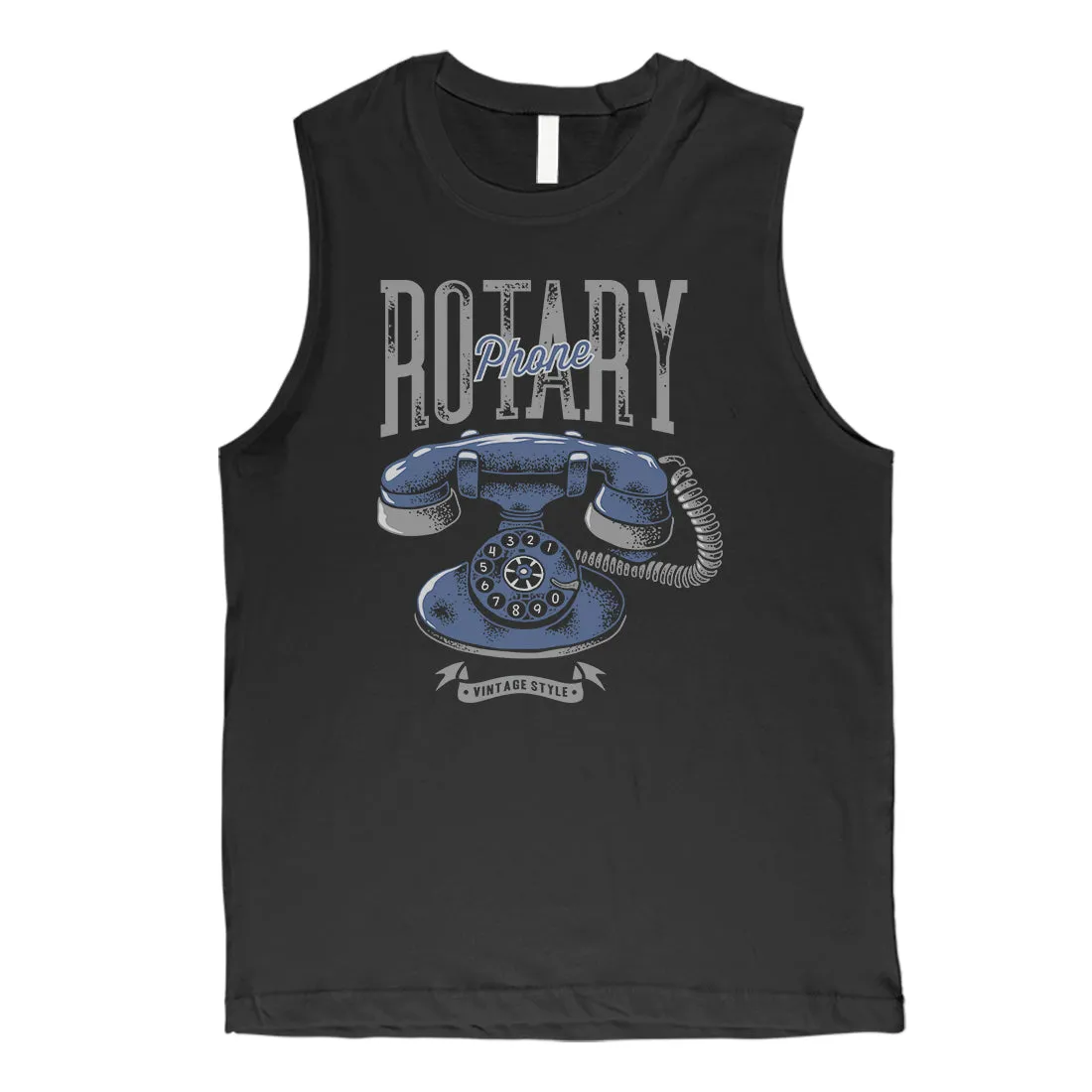 Rotary Phone Mens Muscle Shirt