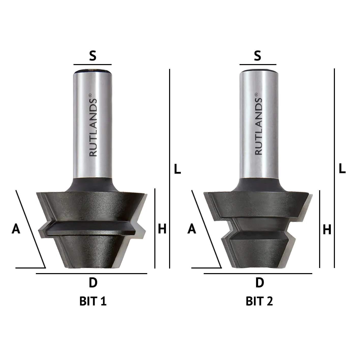 Router Bit Set - 22.5° Lock Mitre