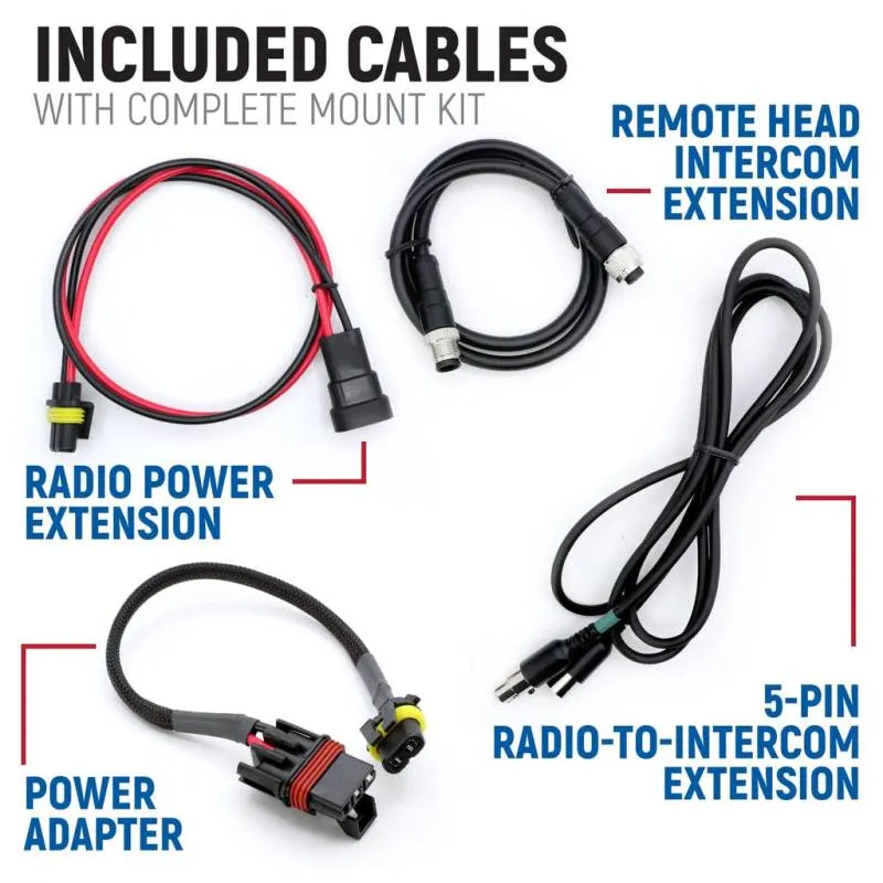 Rugged Radios Polaris Xpedition - Radio and Remote Head Intercom Mount Kit - For Radio Only