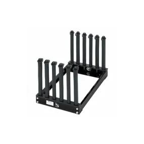 S-SERIES 5-LITE WINDSHIELD CARRIER W/15" MASTS, Windshield Truck Rack Steel, Windshield Glass Rack 15-Inch Height, Windshield Rack for Truck w/PVC Pad & Foam Padding, Glass Rack for Truck, for Glass Transportation