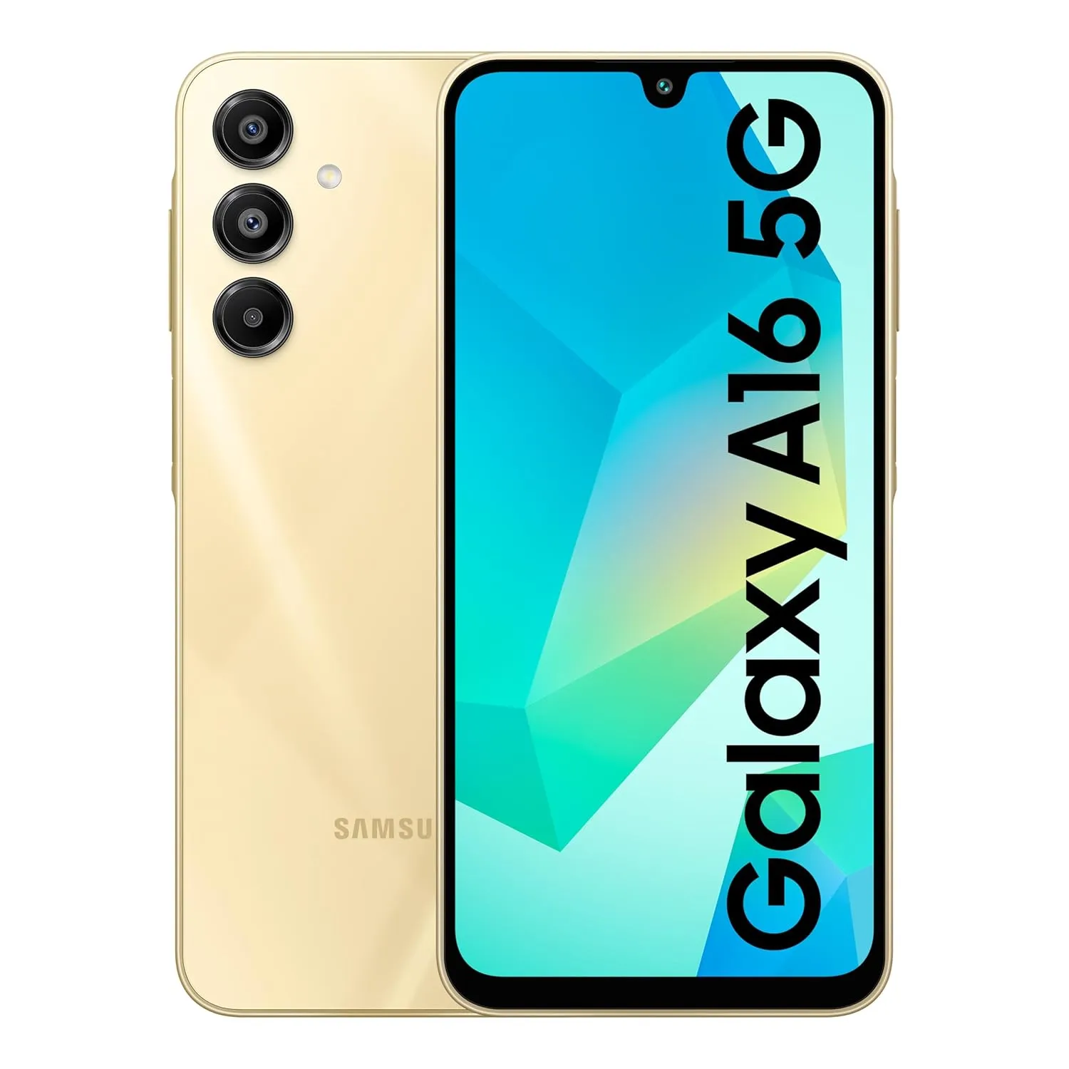 Samsung Galaxy A16 5G (Gold, 6GB RAM, 128GB Storage) | Super AMOLED | 50MP Triple Camera with Ultra Wide Lens | 6 OS & 6 Years Security Updates | IP54 | Tap & Pay | 5000mAh