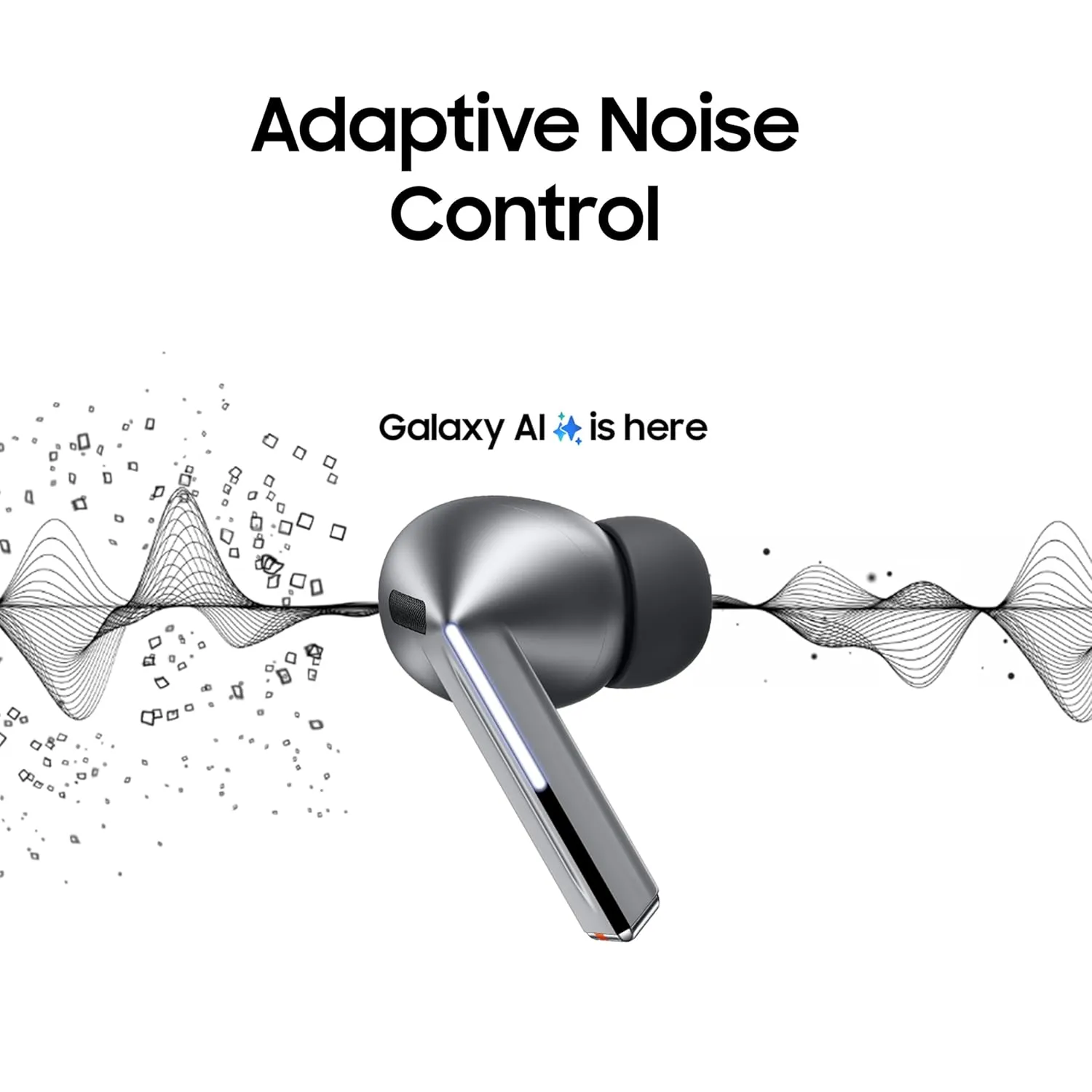 Samsung Galaxy in Ear Buds 3 Pro (Silver) with Galaxy Ai | Adaptive ANC | Real-Time Interpreter | 24-Bit Hi-Fi Audio | Up to 37H Battery | Ip57