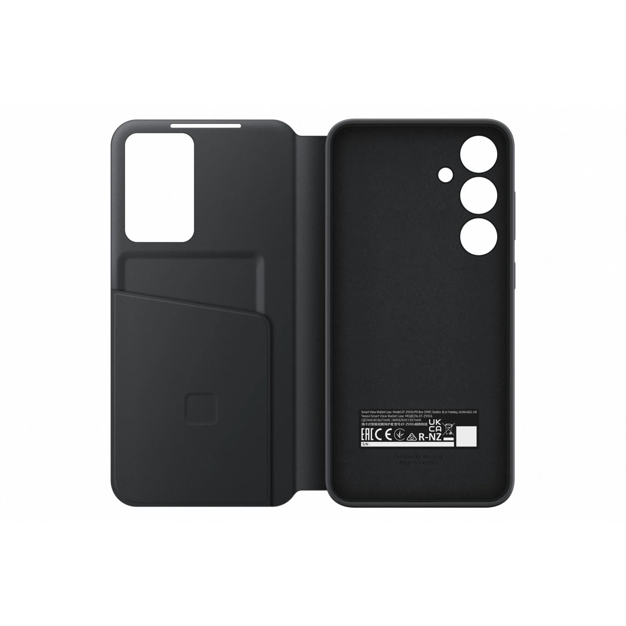 Samsung Smart View Wallet Case for Galaxy S24  (Black)