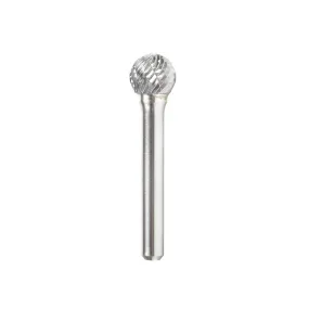 SD Burrs Ball Double Cut Burr Bit | 1⁄2 Dia x 7⁄16 x 1⁄4 Shank | BURS-158 | 738685158586