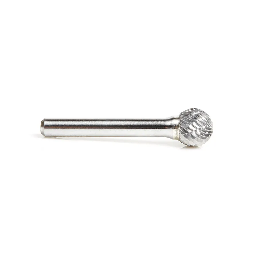 SD Burrs Ball Double Cut Burr Bit | 1⁄2 Dia x 7⁄16 x 1⁄4 Shank | BURS-158 | 738685158586