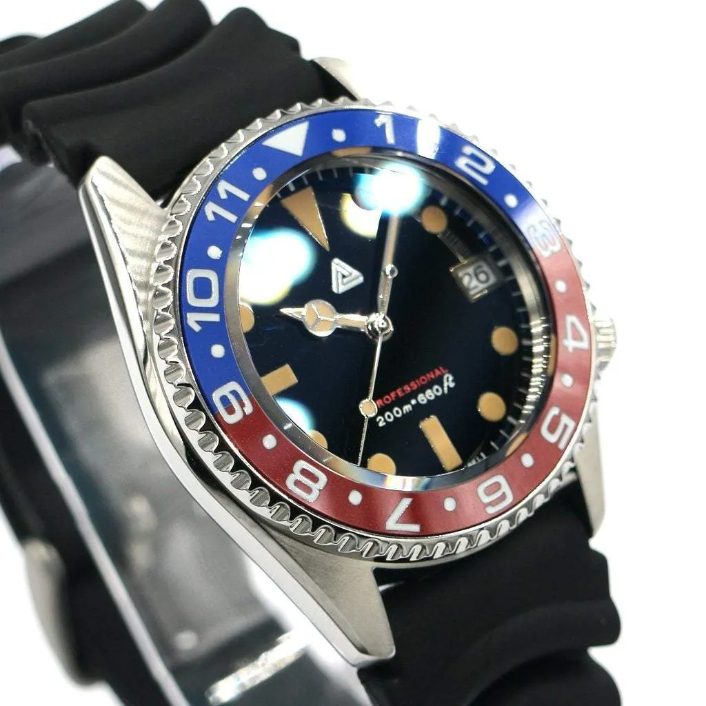 SEIKO SKX013 Vintage Submariner Pepsi Dual Time #1