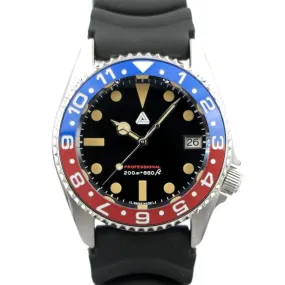 SEIKO SKX013 Vintage Submariner Pepsi Dual Time #1