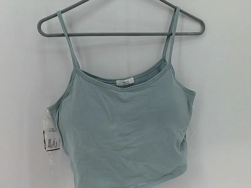 Shopper Beats Women's Light Blue Crop Top Size Large