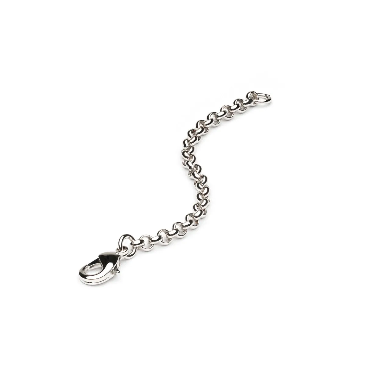 Silver Plated 3 inch Rolo Chain Necklace Extender