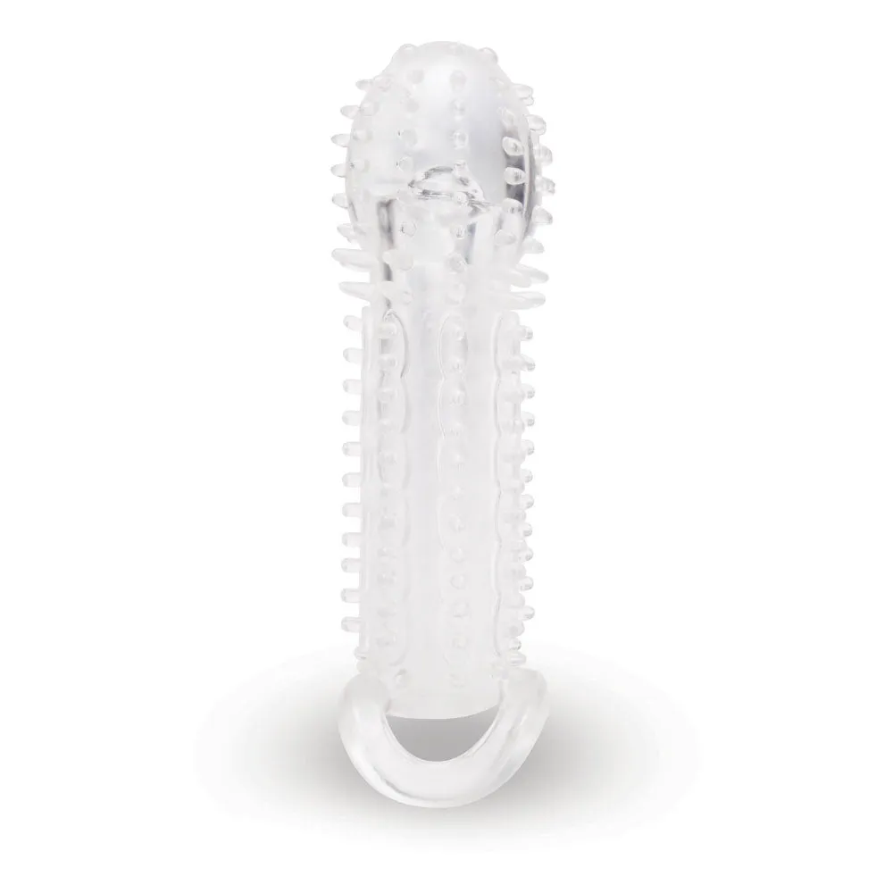 Size Up 1.5 Inch See-Thru Stretch Penis Extender - Clear 3.8 cm (1.5'') Penis Extension Sleeve