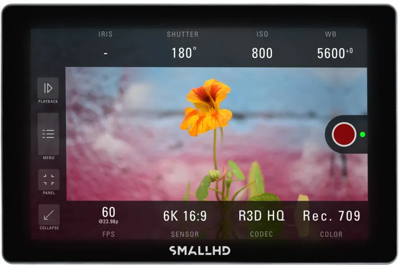 SmallHD MON-INDIE-7-KOMODO 7-inch Touchscreen Monitor Kit with included Camera Control for access to RED KOMODO