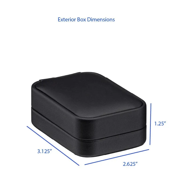 Soft Leatherette T-Style Earring Box, Classic Collection