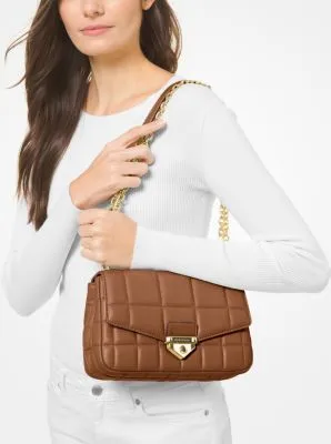 SoHo Large Quilted Leather Shoulder Bag