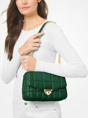 SoHo Large Quilted Leather Shoulder Bag