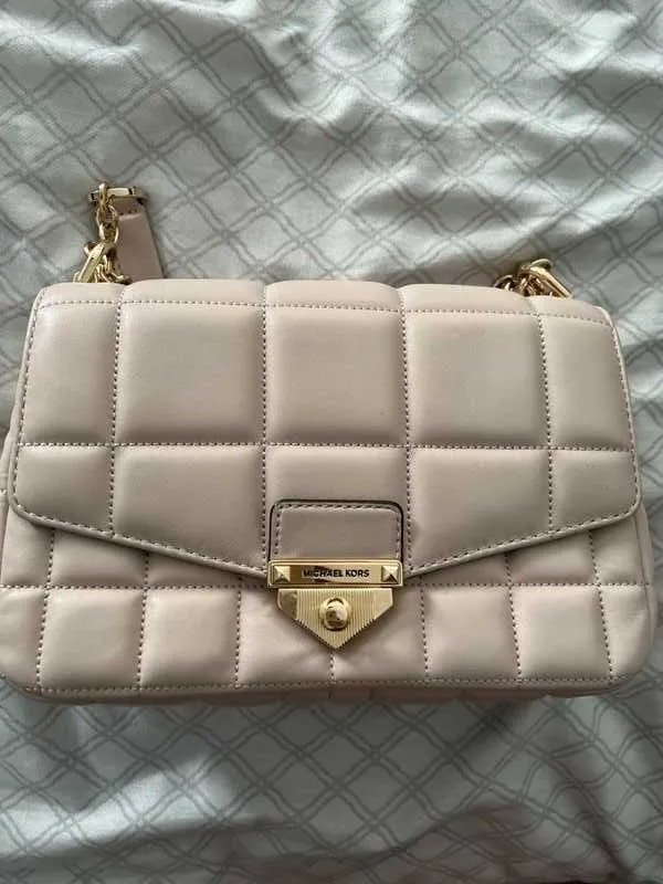 SoHo Large Quilted Leather Shoulder Bag