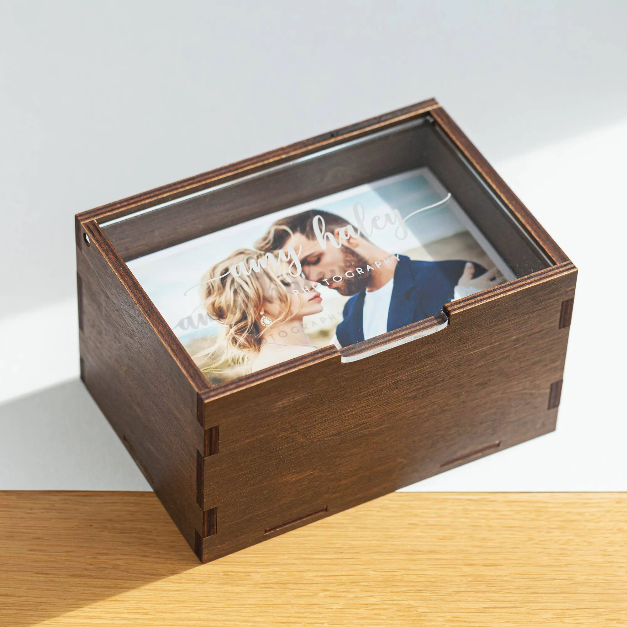 Storage Photo Box with Personalised Acrylic Lid (hold up to 200 prints)