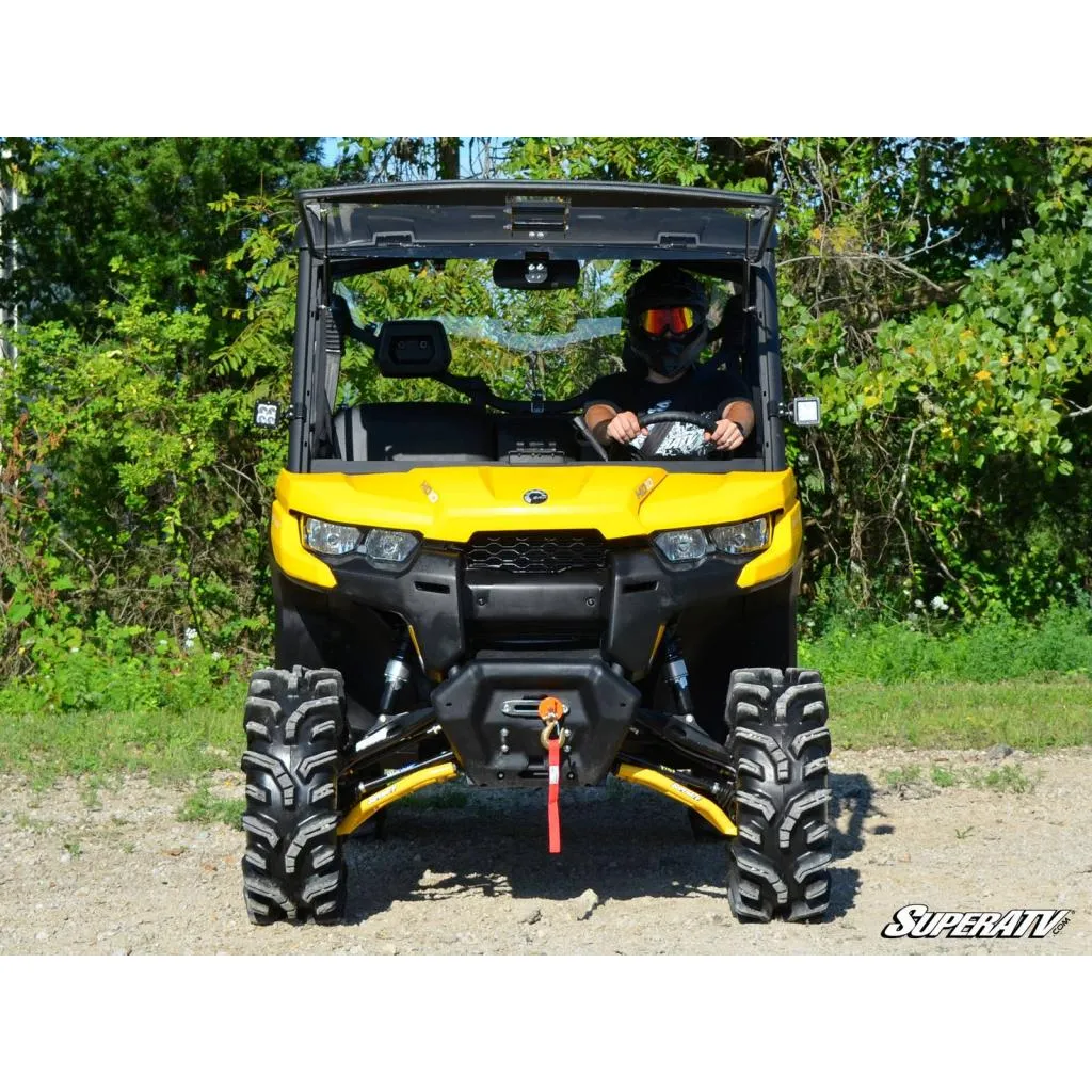 SuperATV Can-Am Defender Scratch-Resistant Flip Windshield