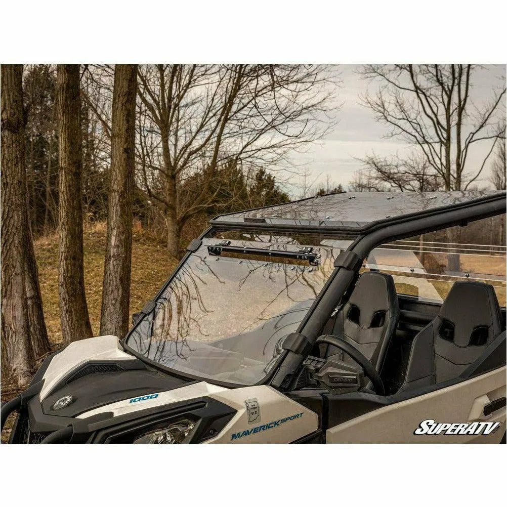 SuperATV Can Am Maverick Trail Scratch Resistant Vented Full Windshield