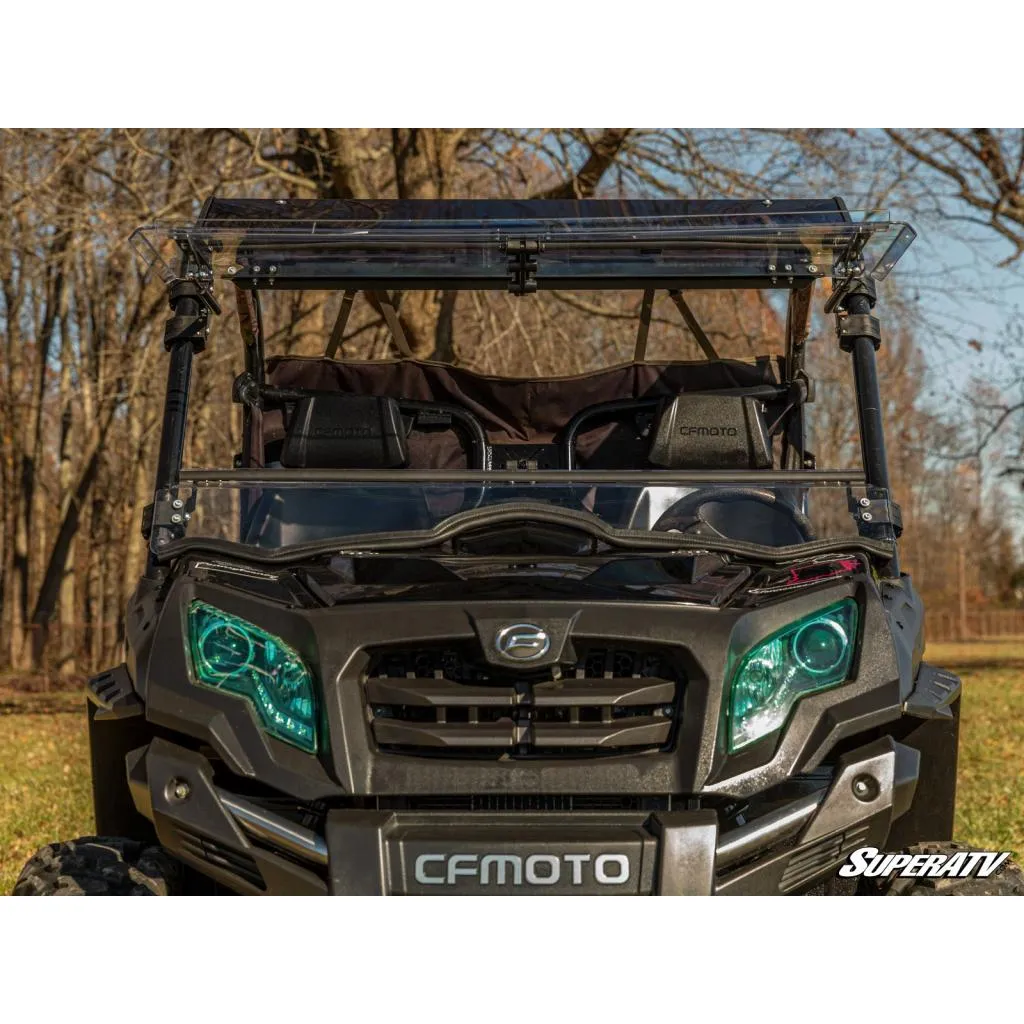 SuperATV CFMOTO UForce 800 Scratch-Resistant Flip Windshield